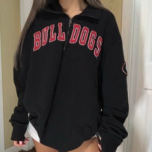 Georgia Bulldogs 1/4 Zip Oversized Sweater